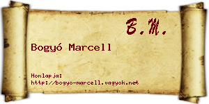 Bogyó Marcell névjegykártya