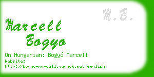 marcell bogyo business card